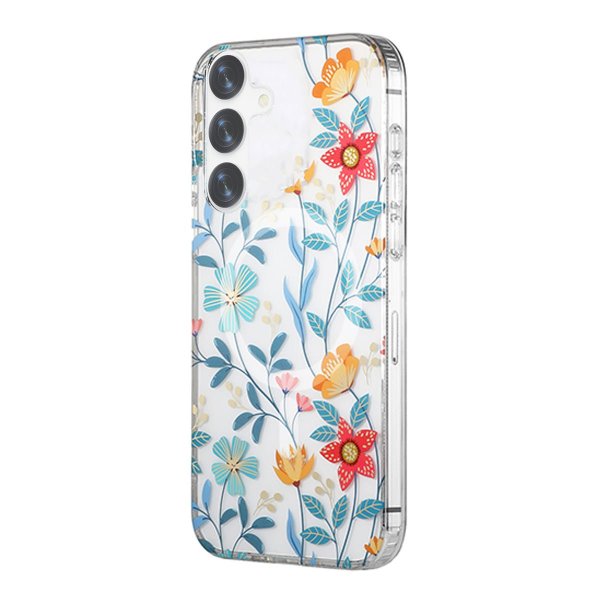 Samsung Galaxy S24 Plus Deksel Blomstermønster MagSafe Kvister