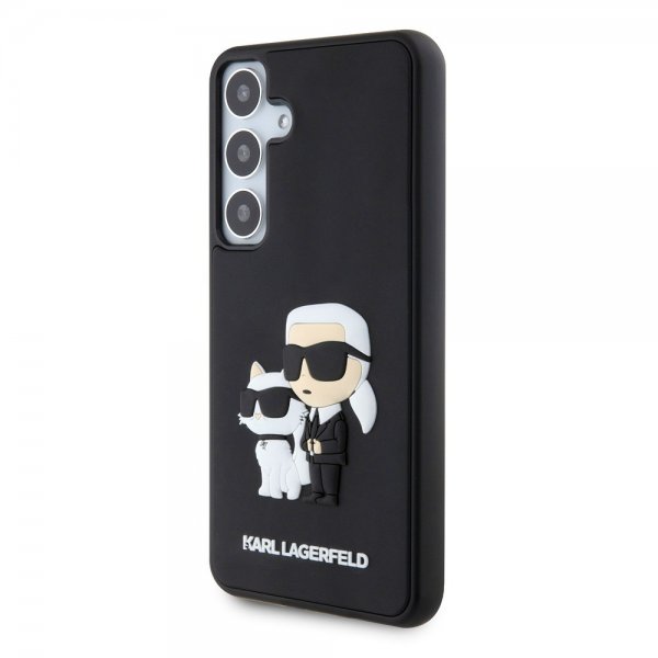 Karl Lagerfeld Samsung Galaxy S24 Plus 3D Rubber Karl & Choupette Svart
