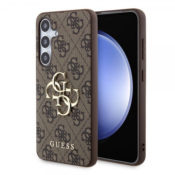 Guess Samsung Galaxy S24 Plus 4G Metal Logo Brun