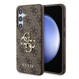 Guess Samsung Galaxy S24 Plus 4G Metal Logo Brun