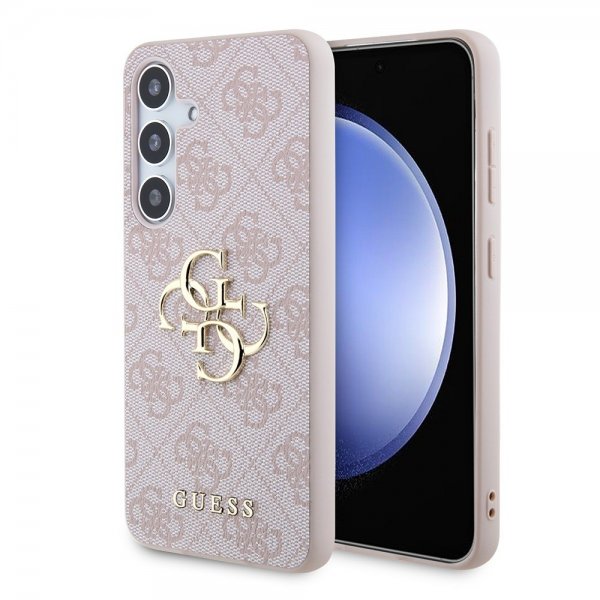 Guess Samsung Galaxy S24 Plus 4G Metal Logo Rosa
