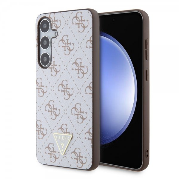 Guess Samsung Galaxy S24 Plus 4G Print Grained Hvit