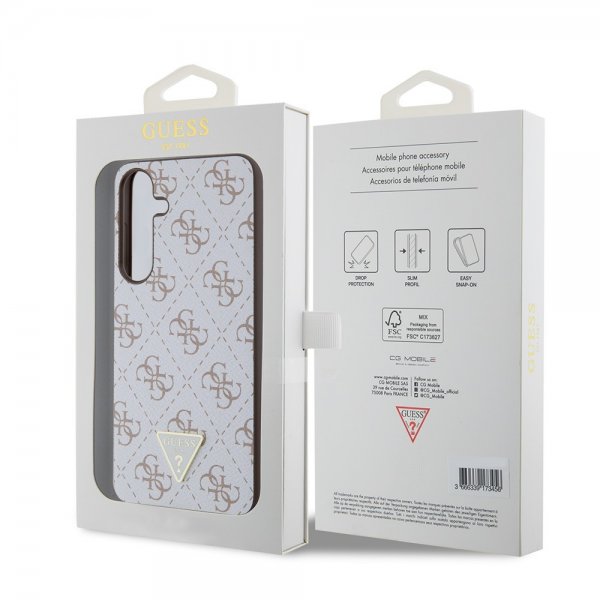 Guess Samsung Galaxy S24 Plus 4G Print Grained Hvit