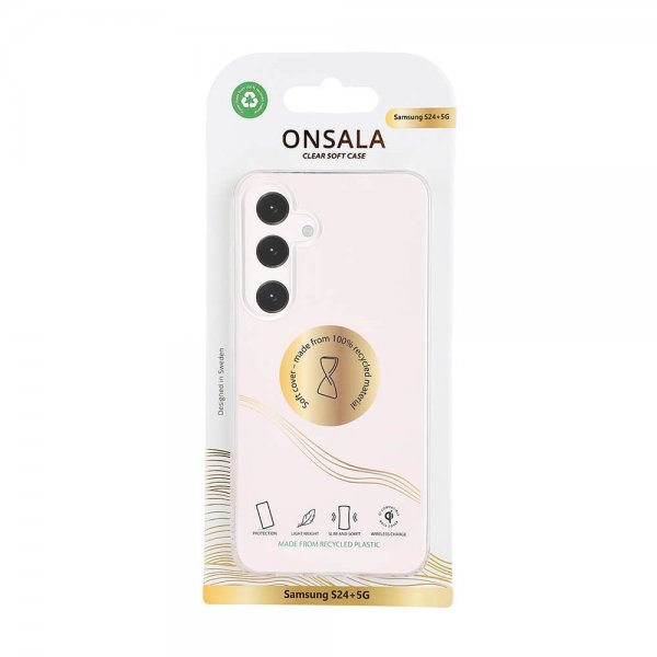 Onsala Samsung Galaxy S24 Plus Deksel Resirkulert TPU Transparent