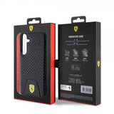 Ferrari Samsung Galaxy S24 Plus Carbon & Stripe Svart