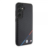 BMW Samsung Galaxy S24 Plus Carbon Tricolor Stripe MagSafe Svart