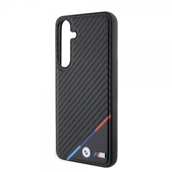 BMW Samsung Galaxy S24 Plus Carbon Tricolor Stripe MagSafe Svart
