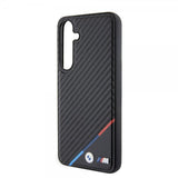 BMW Samsung Galaxy S24 Plus Carbon Tricolor Stripe MagSafe Svart