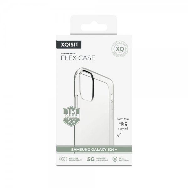 Xqisit Samsung Galaxy S24 Plus Deksel Flex Case Transparent