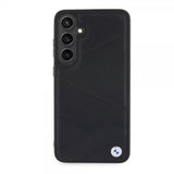 BMW Samsung Galaxy S24 Plus Genuine Leather Textured Svart