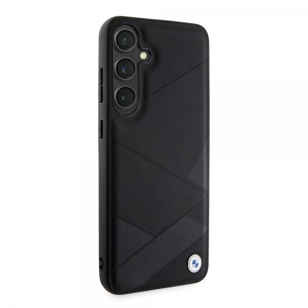 BMW Samsung Galaxy S24 Plus Genuine Leather Textured Svart