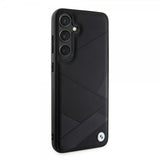 BMW Samsung Galaxy S24 Plus Genuine Leather Textured Svart