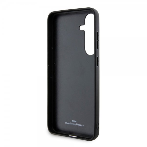 BMW Samsung Galaxy S24 Plus Genuine Leather Textured Svart