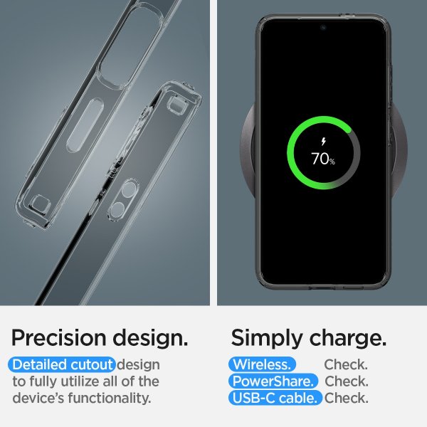 Spigen Samsung Galaxy S24 Plus Deksel Liquid Crystal Space Crystal