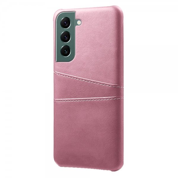 Samsung Galaxy S24 Plus Deksel med To Kortlommer Rosegull