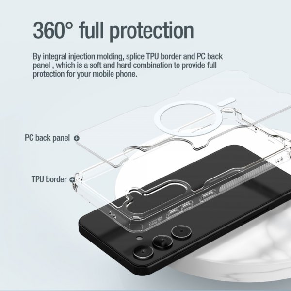 Nillkin Samsung Galaxy S24 Plus Deksel Nature Pro Series MagSafe Transparent