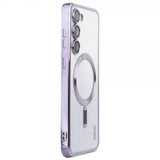 ENKAY Samsung Galaxy S24 Plus Deksel Belagt Kant Glitter MagSafe Lilla