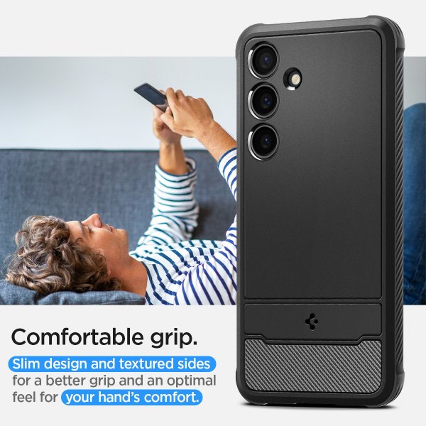 Spigen Samsung Galaxy S24 Plus Deksel Rugged Armor Matte Black