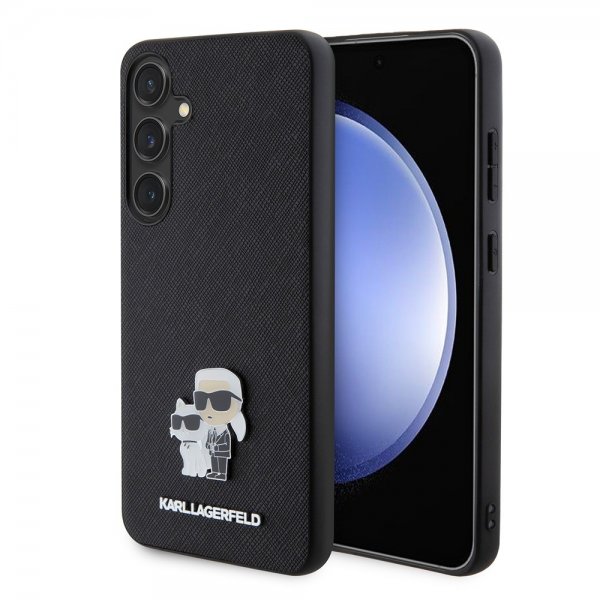 Karl Lagerfeld Samsung Galaxy S24 Plus Saffiano Karl & Choupette Svart