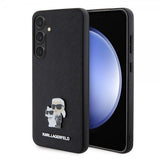 Karl Lagerfeld Samsung Galaxy S24 Plus Saffiano Karl & Choupette Svart