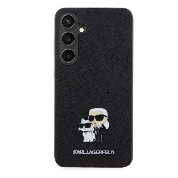 Karl Lagerfeld Samsung Galaxy S24 Plus Saffiano Karl & Choupette Svart