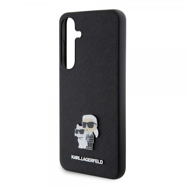 Karl Lagerfeld Samsung Galaxy S24 Plus Saffiano Karl & Choupette Svart