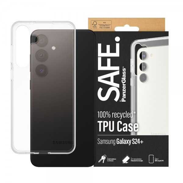 SAFE. by PanzerGlass Samsung Galaxy S24 Plus Deksel Soft TPU Case Transparent