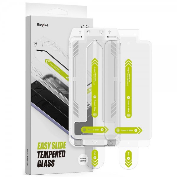 Ringke Samsung Galaxy S24 Plus Skjermbeskytter Easy Slide 2-pakning