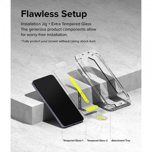 Ringke Samsung Galaxy S24 Plus Skjermbeskytter Easy Slide 2-pakning