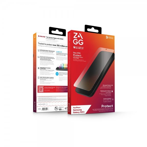 Zagg InvisibleShield Samsung Galaxy S24 Plus Skjermbeskytter Flex XTR3