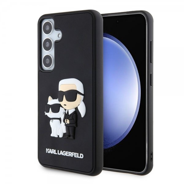Karl Lagerfeld Samsung Galaxy S24 3D Rubber Karl & Choupette Svart