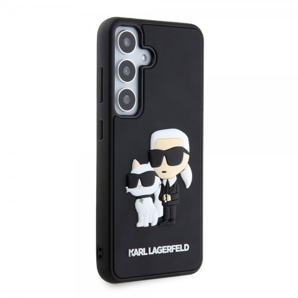 Karl Lagerfeld Samsung Galaxy S24 3D Rubber Karl & Choupette Svart