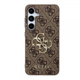 Guess Samsung Galaxy S24 4G Metal Logo Brun