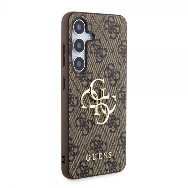 Guess Samsung Galaxy S24 4G Metal Logo Brun