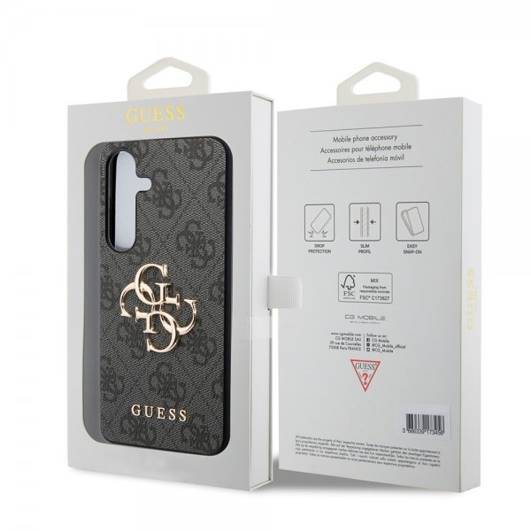 Guess Samsung Galaxy S24 4G Metal Logo Svart