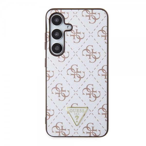 Guess Samsung Galaxy S24 4G Print Grained Hvit