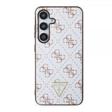 Guess Samsung Galaxy S24 4G Print Grained Hvit