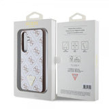 Guess Samsung Galaxy S24 4G Print Grained Hvit