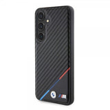 BMW Samsung Galaxy S24 Carbon Tricolor Stripe MagSafe Svart