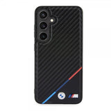 BMW Samsung Galaxy S24 Carbon Tricolor Stripe MagSafe Svart
