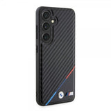 BMW Samsung Galaxy S24 Carbon Tricolor Stripe MagSafe Svart
