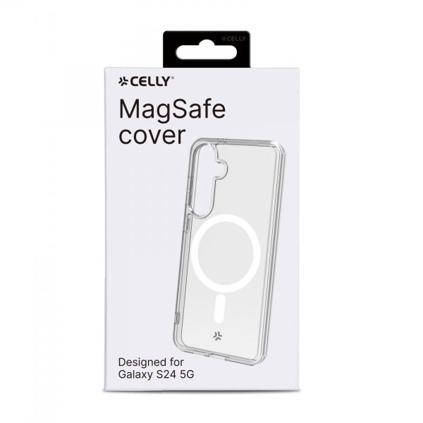 Celly Samsung Galaxy S24 Deksel GELSKINMAG MagSafe Transparent