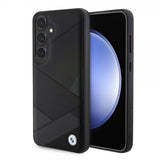 BMW Samsung Galaxy S24 Genuine Leather Textured Svart