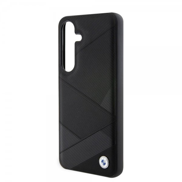 BMW Samsung Galaxy S24 Genuine Leather Textured Svart