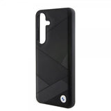 BMW Samsung Galaxy S24 Genuine Leather Textured Svart