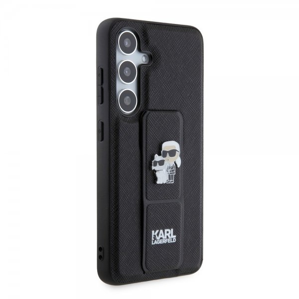 Karl Lagerfeld Samsung Galaxy S24 Grip & Stand Saffiano Svart