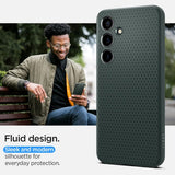 Spigen Samsung Galaxy S24 Deksel Liquid Air Abyss Green