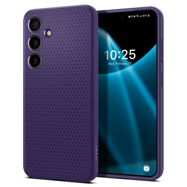 Spigen Samsung Galaxy S24 Deksel Liquid Air Deep Purple