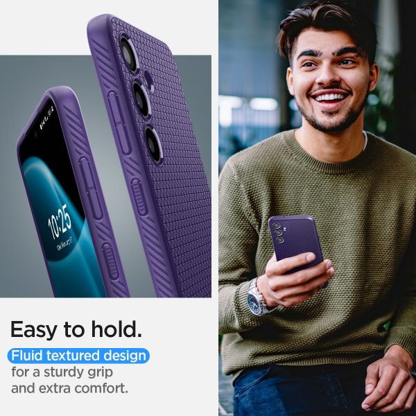 Spigen Samsung Galaxy S24 Deksel Liquid Air Deep Purple