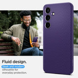Spigen Samsung Galaxy S24 Deksel Liquid Air Deep Purple